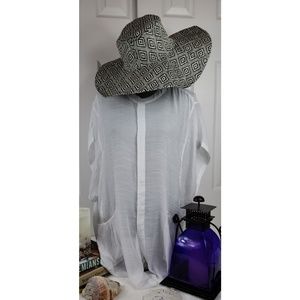 none Accessories - Oversized Floppy Woven Straw Aztec Print Beach Hat none Accessories - Oversized Floppy Woven Straw Aztec Print Beach Hat